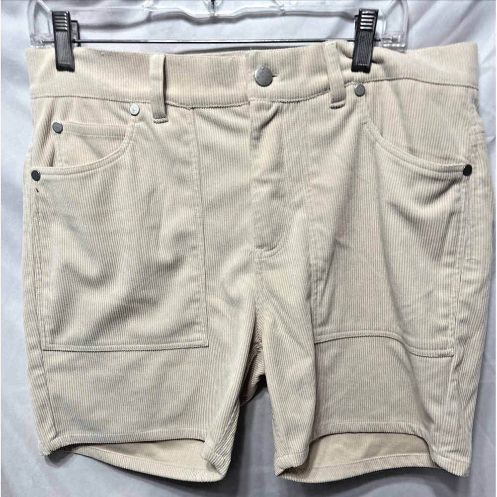 WESC Cream Corduroy Shorts Unisex Men Med/Women Large
